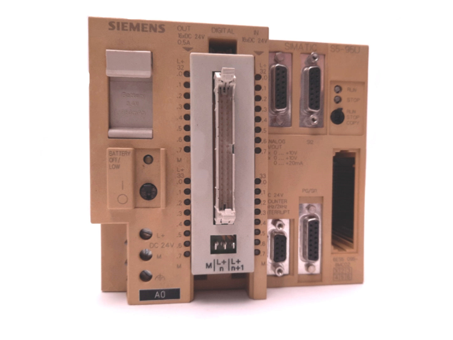 Used Siemens 6ES5 095-8MC02 Simatic CPU Module 24VDC 0.5A