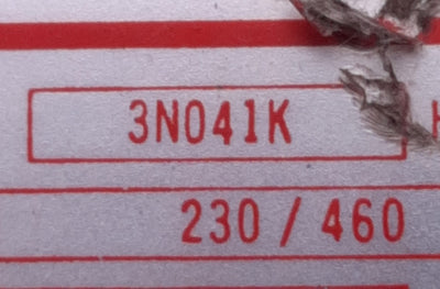 Used Dayton 3N041K R67416K General Purpose Motor 230/460v AC 2/1A , 3Ph, 0.5 HP, D56