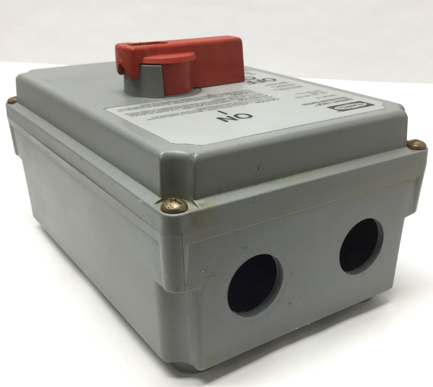 Used Hubbell HBLDS6 Circuit-Lock Disconnect 3-Pole 600VAC *Switch Replaced w/KG80*