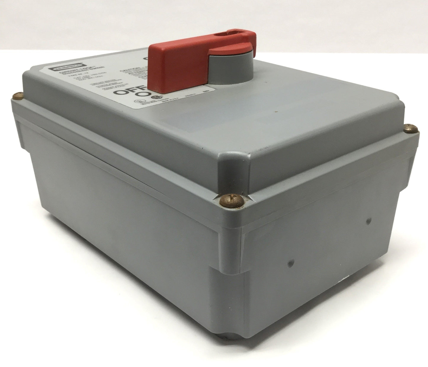 Used Hubbell HBLDS6 Circuit-Lock Disconnect 3-Pole 600VAC *Switch Replaced w/KG80*