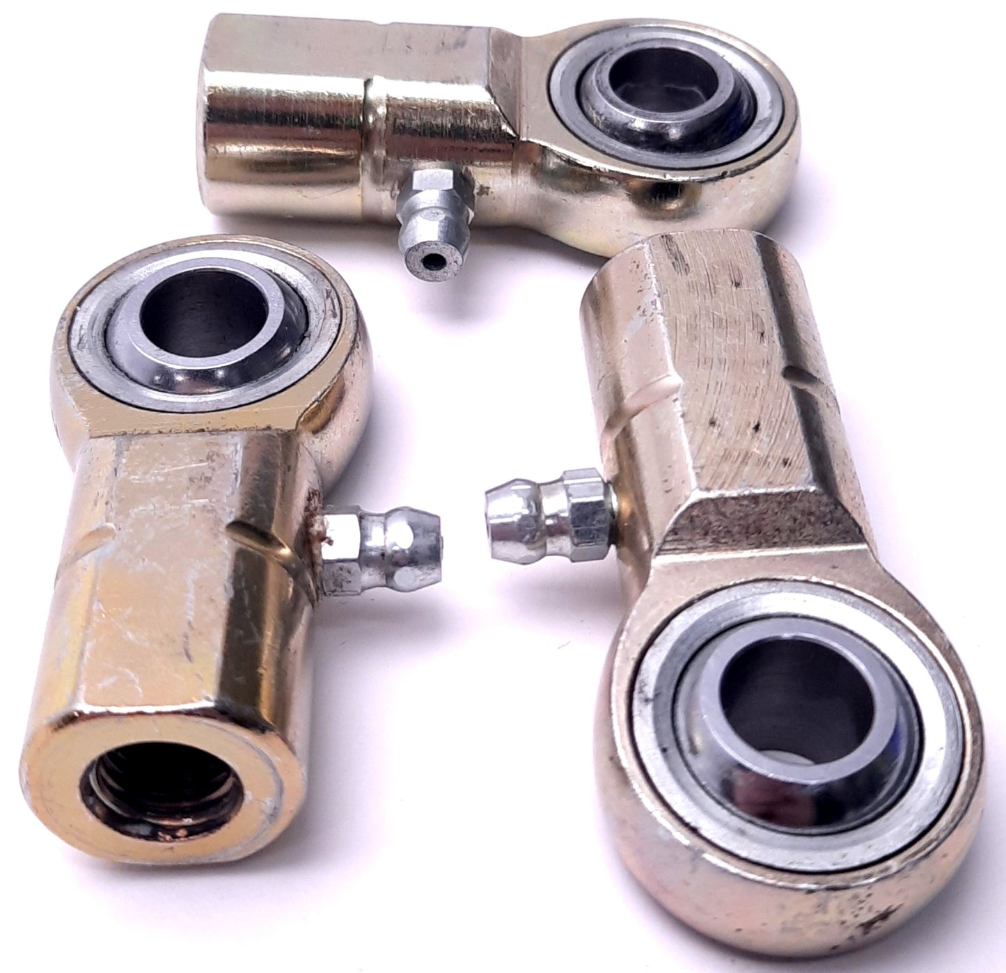Used Lot of 3 Aurora USA MWF-M10Z Female Rod End Bearing 10mm Bore, M10x1.25 Female