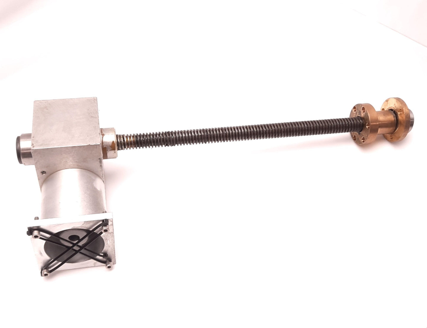 Used Grob MJ2-LM-0300-Z-EFM-B Cubic Screw Jack Ratio: 4:1 Lifting: 10kN Power: 0.5kW