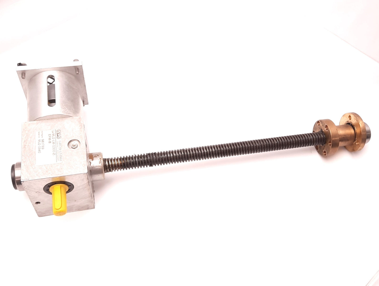 Used Grob MJ2-LM-0300-Z-EFM-B Cubic Screw Jack Ratio: 4:1 Lifting: 10kN Power: 0.5kW