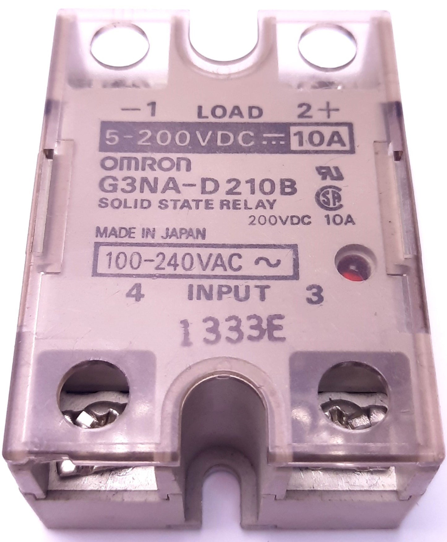 Used Omron G3NA-D210B SSR SCR Solid State Relay 5-200VDC 10A, 5-24VDC Coil