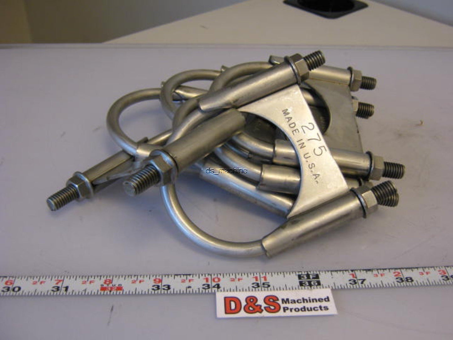 Used Lot of 8 U-Bolts 4 1/2" x 3 5/8" x 3/8"