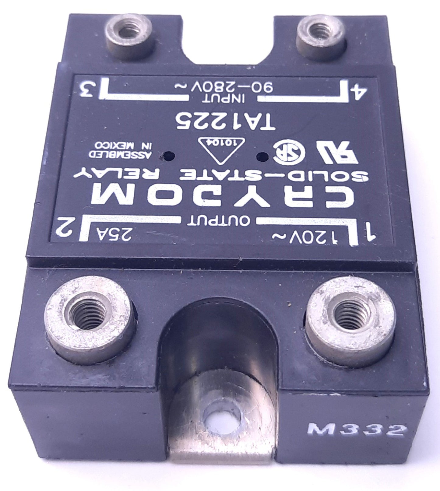 Used Crydom TA1225 Solid State Relay 90-280v AC Control, 24-140v AC 25A Output