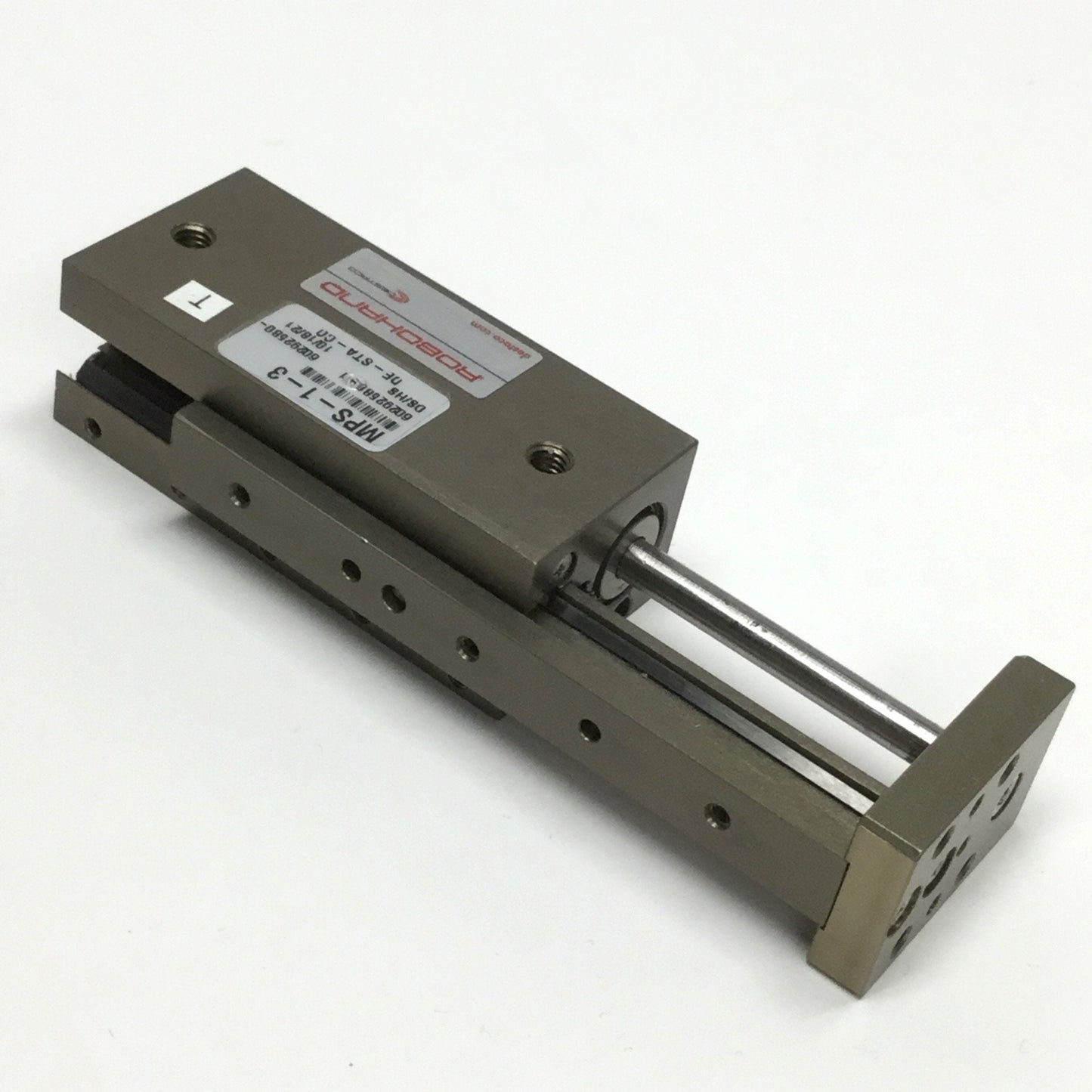 Used Robohand MPS-1-3 Mini Dual-V Roller Bearing Rail Thruster Slide 1.5" Stroke