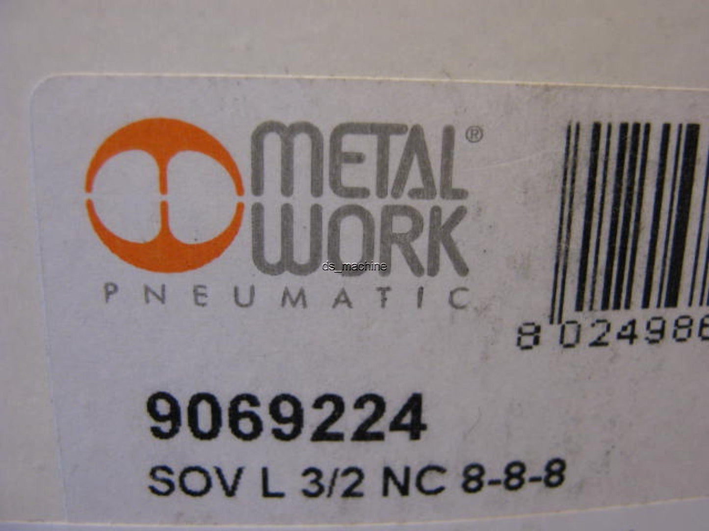 New Metal Work 9069224 Pneumatic Solenoid Valve 24VDC 5/16" 36 to 101PSI