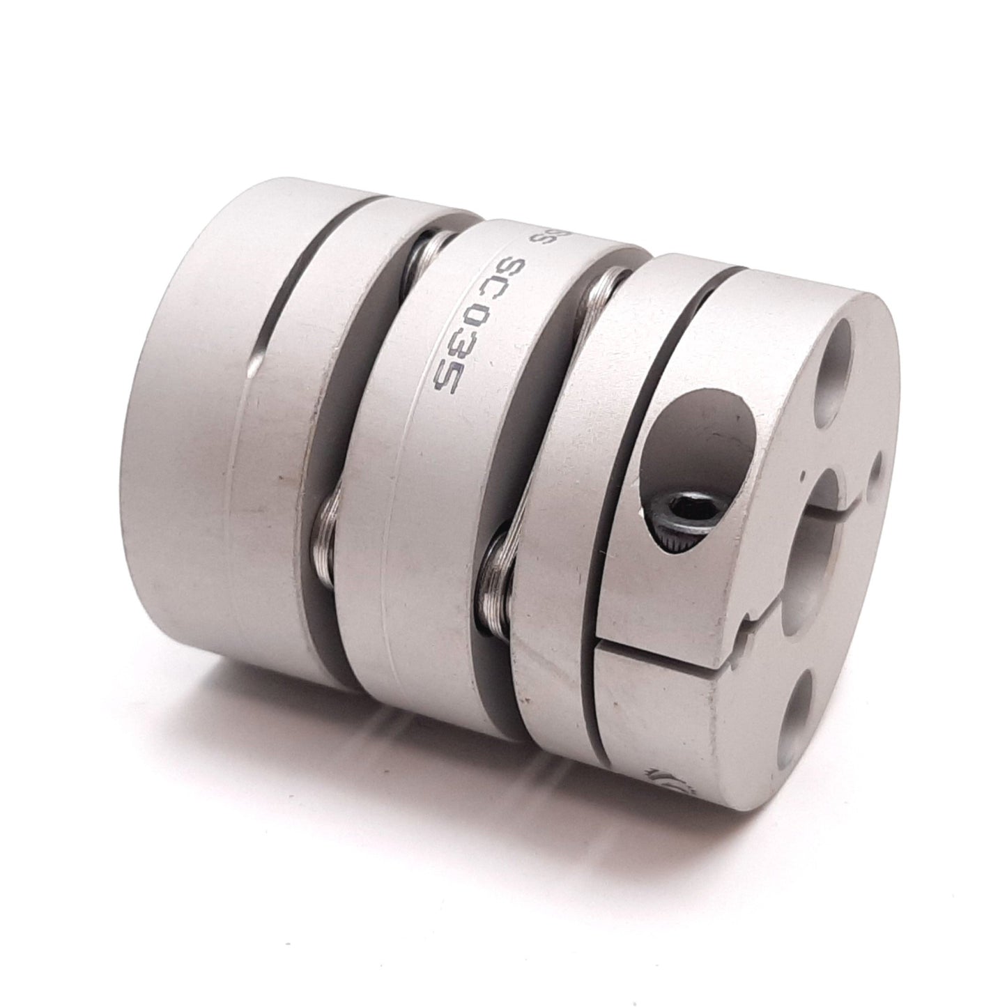 Used Zero-Max SC035 Servoclass Double Disc Flexible Shaft Coupling 1/2" x 16mm Bores