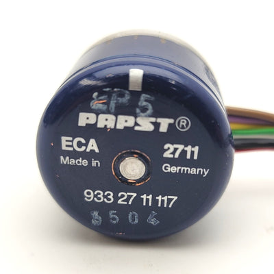 Used EBM Papst ECA 2711 933 27 11 117 External Rotor Motor 24VDC, 6,000RPM, 31mNm