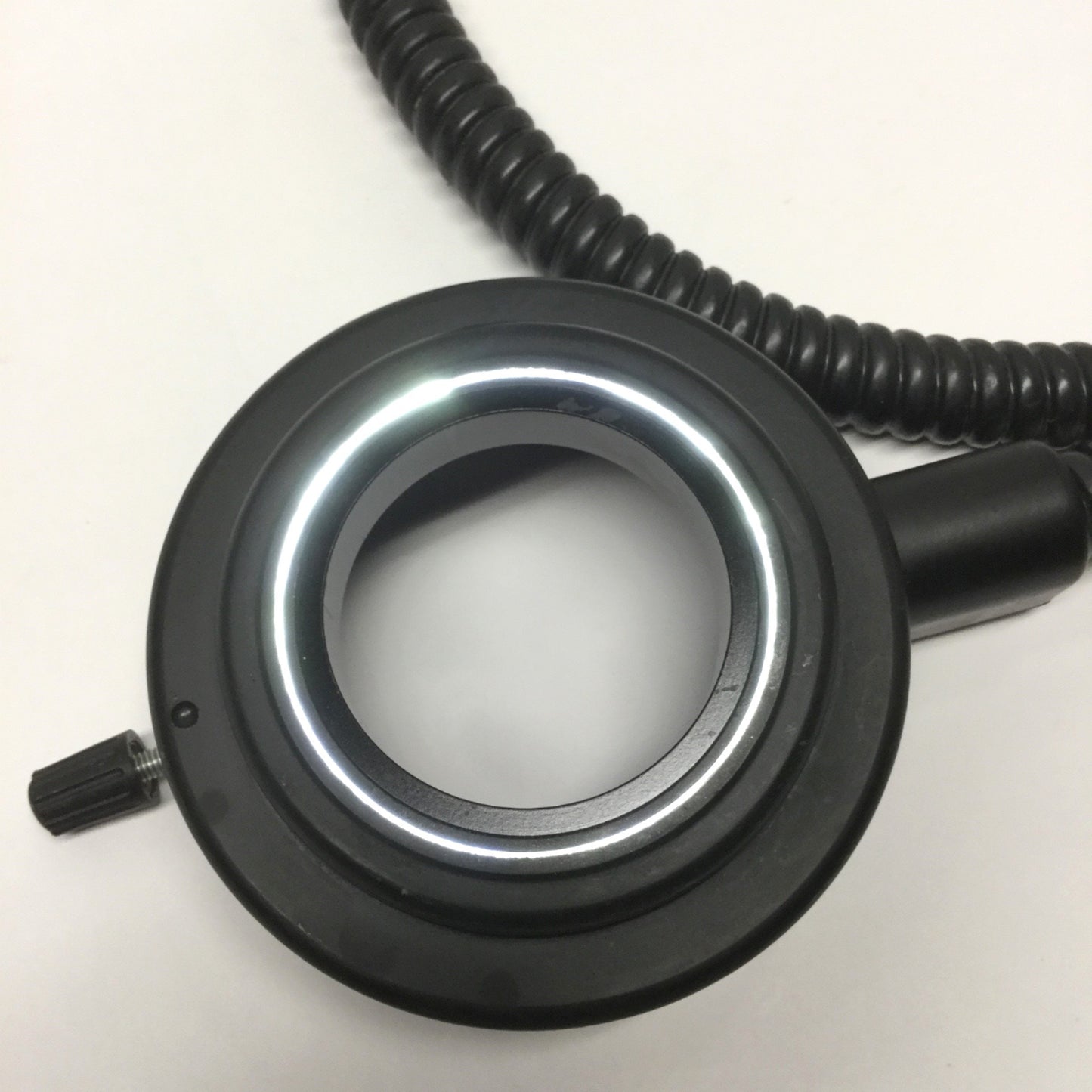 Used Olympus Fiber Optic Microscope Ring Light 66mm Mount, 45mm ID, 15mm Input, 30" L