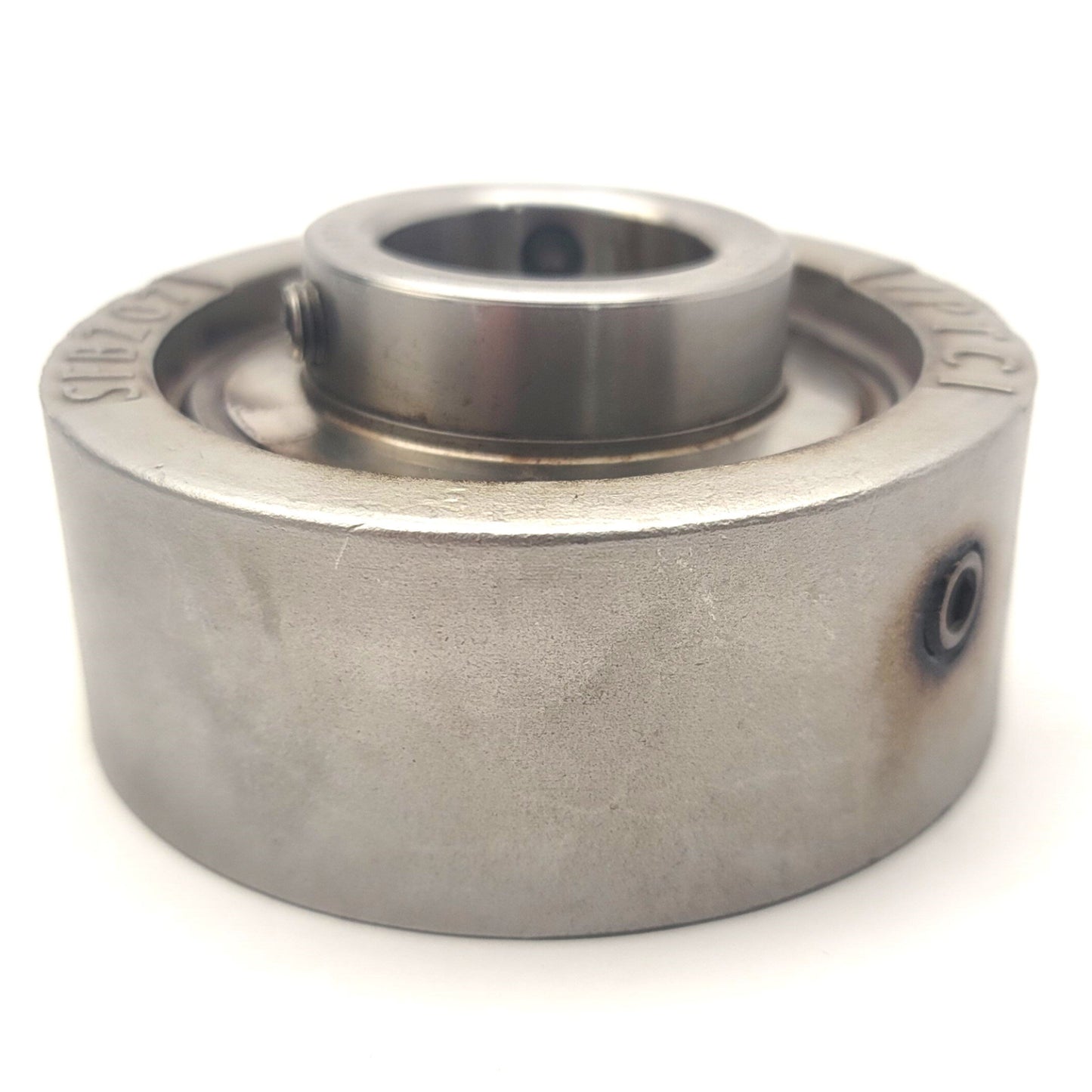 Used IPTCI SUCSFB 207-20 Corrosion Resistant 3-Bolt Flange Ball Bearing, 1-1/4" Bore