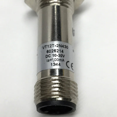 Used Sick VT12T-2N430 Photoelectric Proximity Sensor Switch 10-30VDC NPN, M12 4-Pin