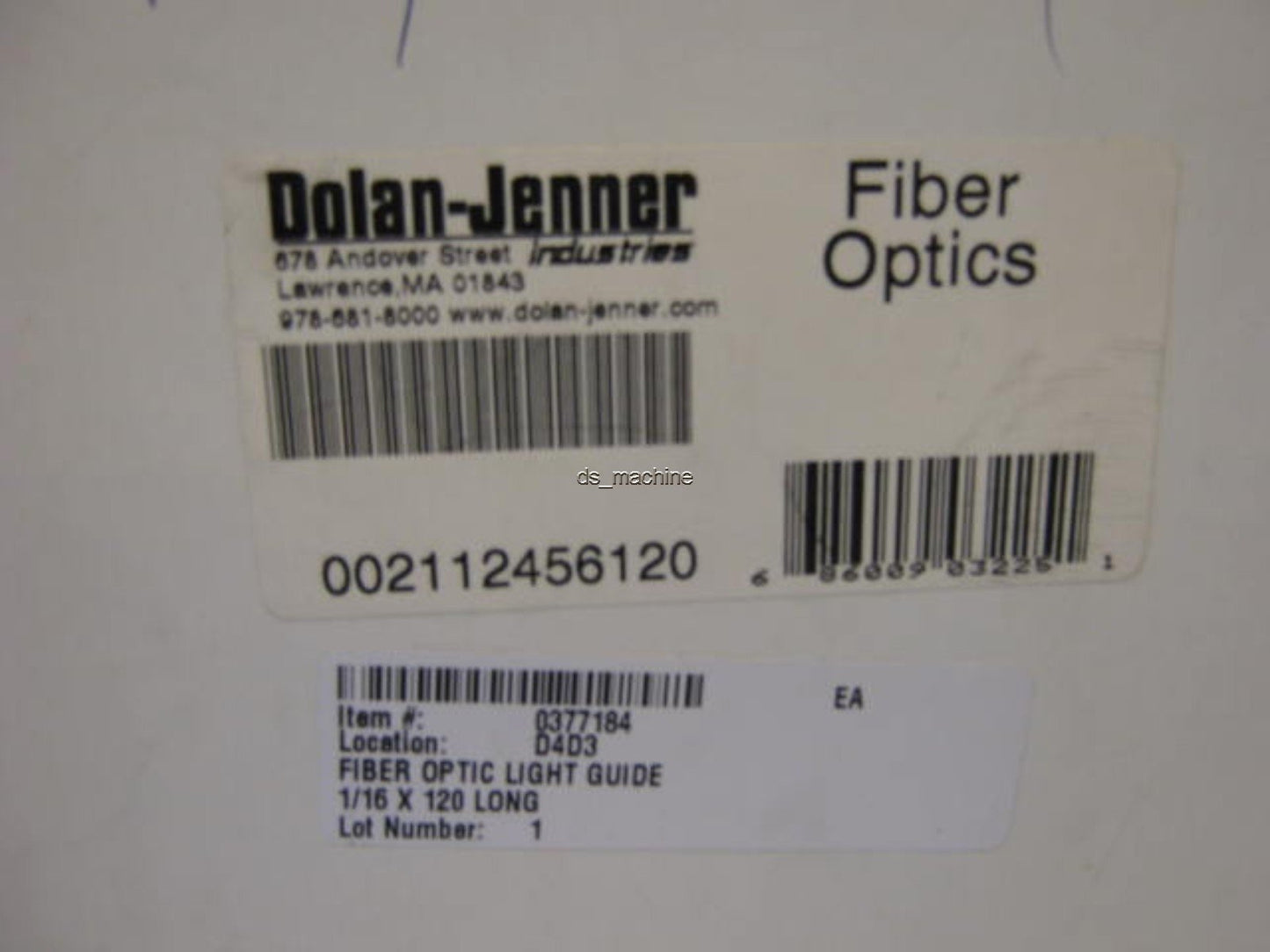 New Dolan-Jenner BTSB63-120 Single Flexible Fiber Optic Light Guide 120"