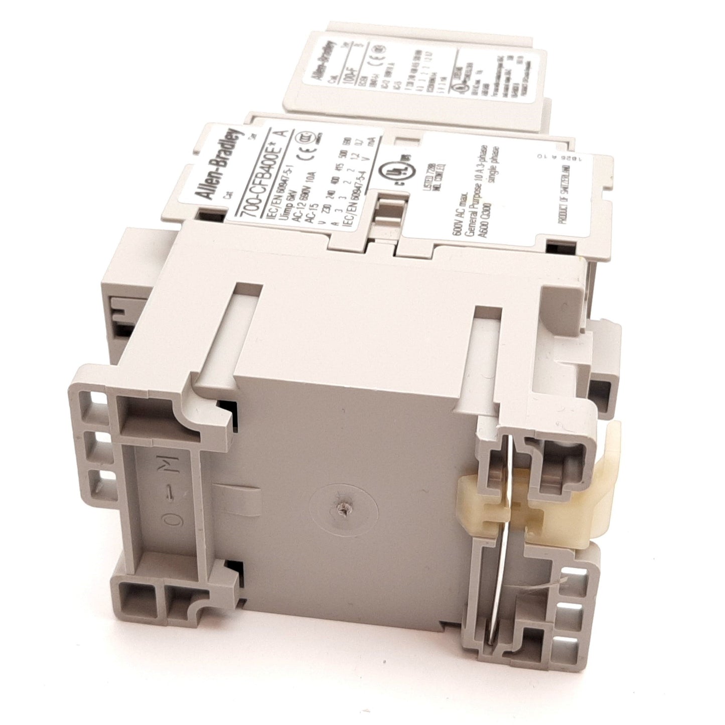 New Allen Bradley 700-CFB400E* Contactor, 4-Pole N/O, Coil 24VDC, W/ 100-F Auxiliary
