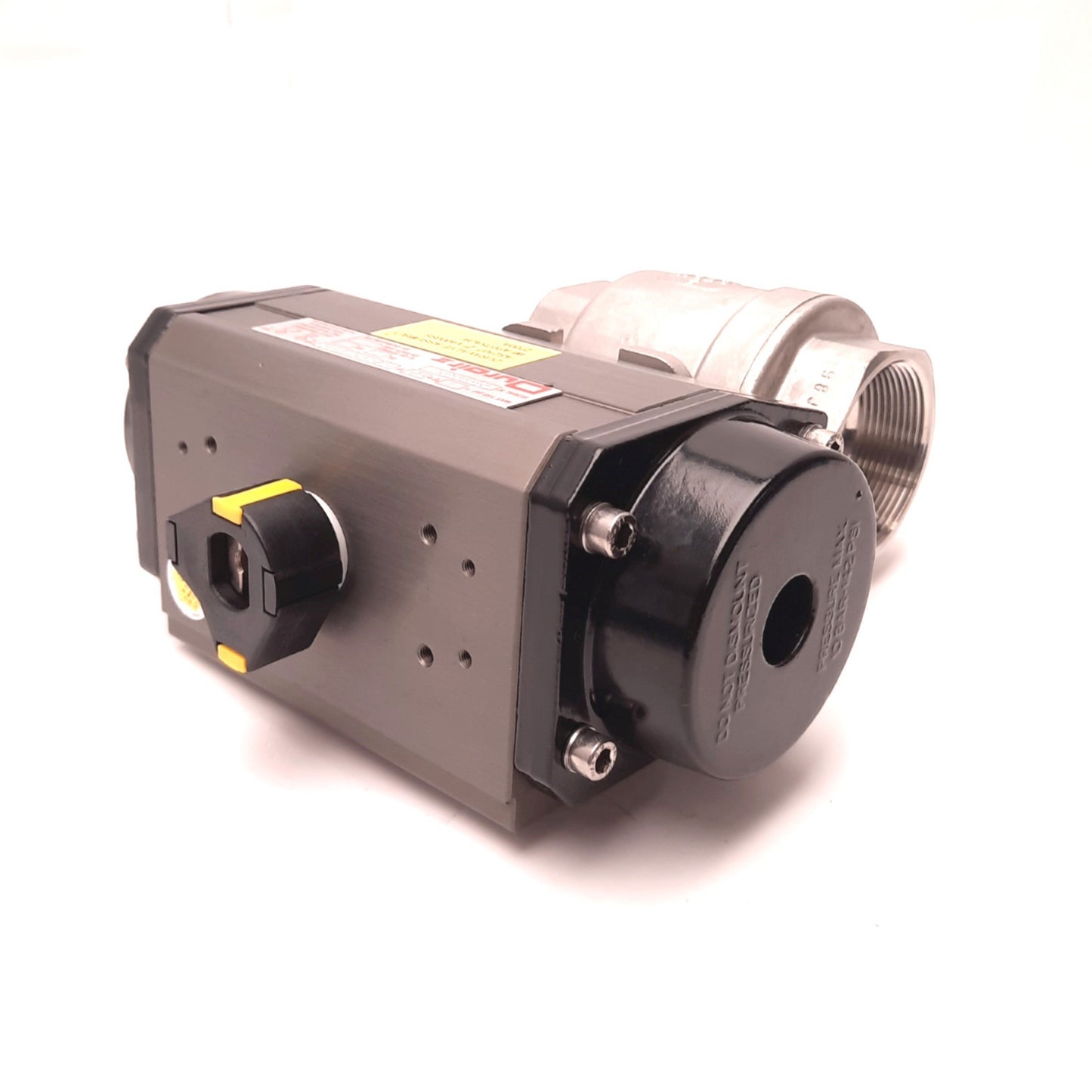 New Duravalve AS2107 V4000SS Ball Valve 2"NPT w/Pneumatic Actuator 145PSI 1/4"NPT