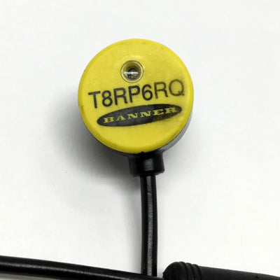 Used Banner T8RP6RQ Photoelectric Sensor, 2000mm Range, 10-30VDC, PNP 3-Pin M8
