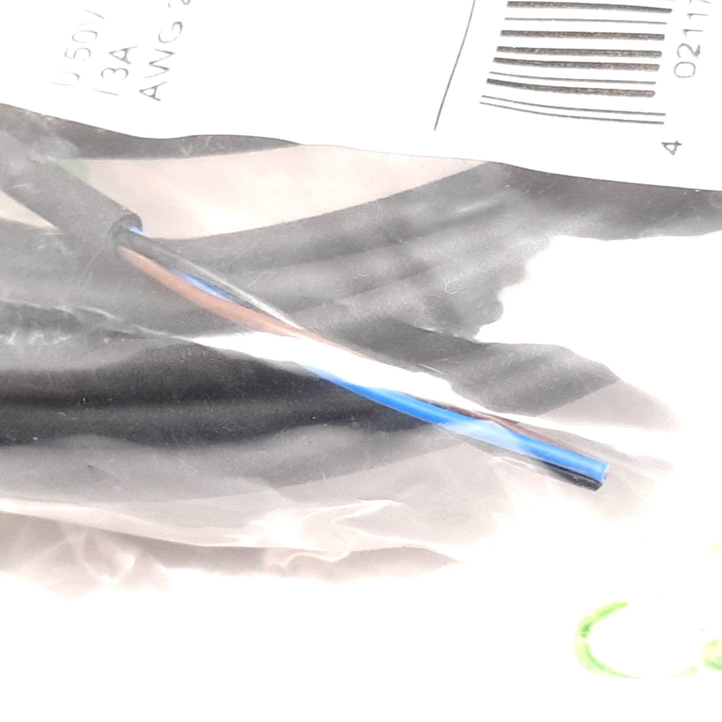 New IFM EVC142 Cordset, 5m Long, 50VAC/60VDC, 3A, 3-Pin Female M8x1 To Flying Leads