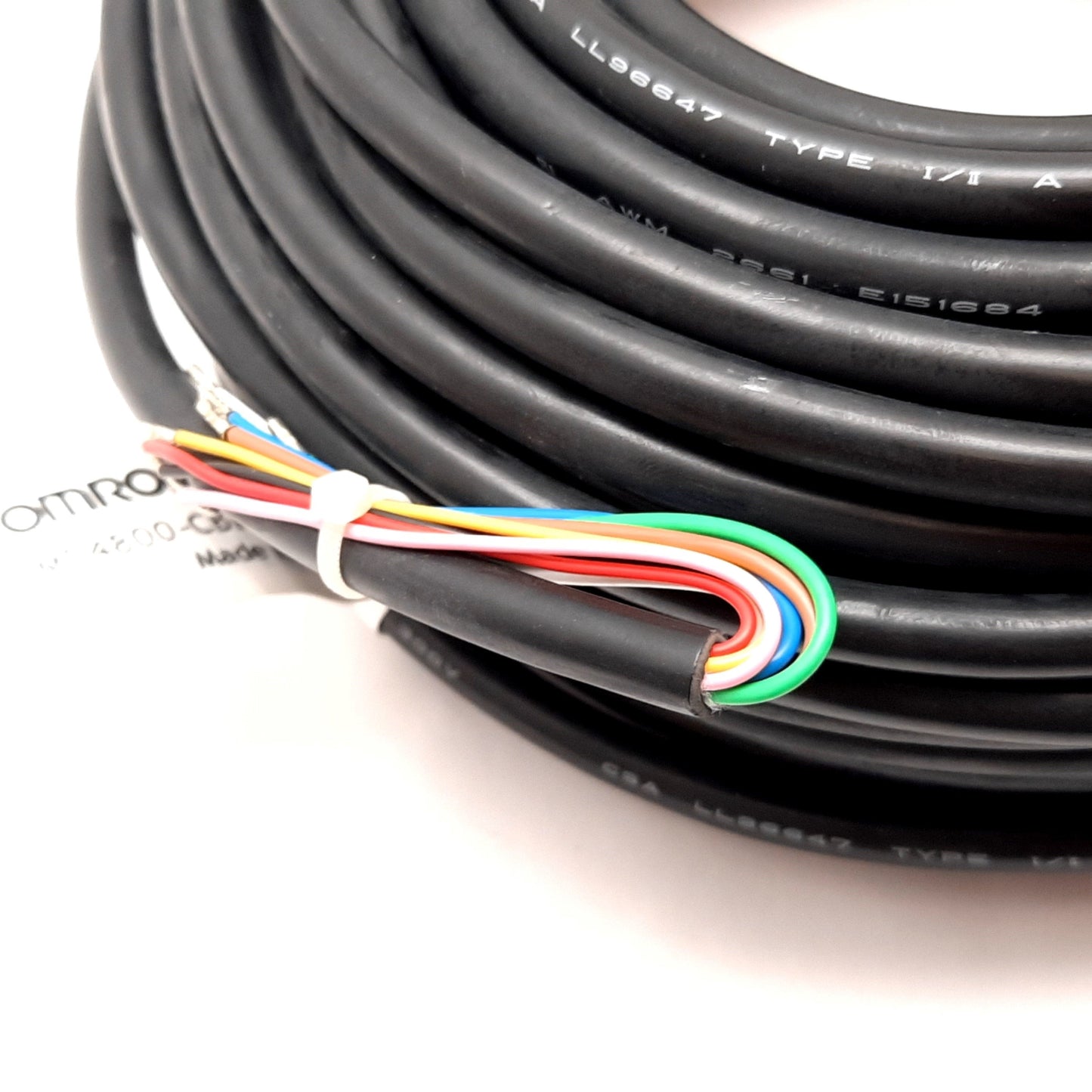 New Omron MS4800-CBLRX-30M Safety Light Curtain Receiver Cable, 30m 8-Pin M12 Female