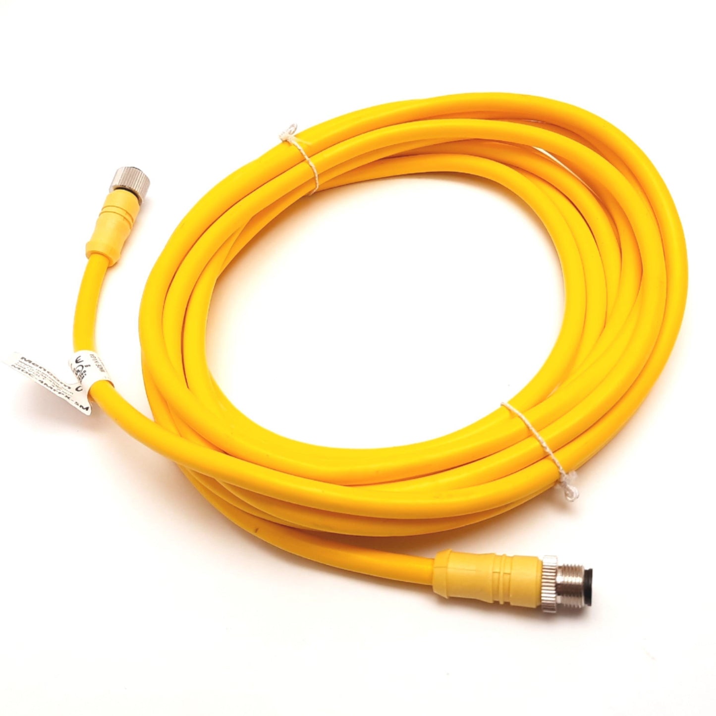 New Mencom MDC-4MFPX-5M Cordset, 4-Pin M12 Male to Female, 5m Long, 300V 4A
