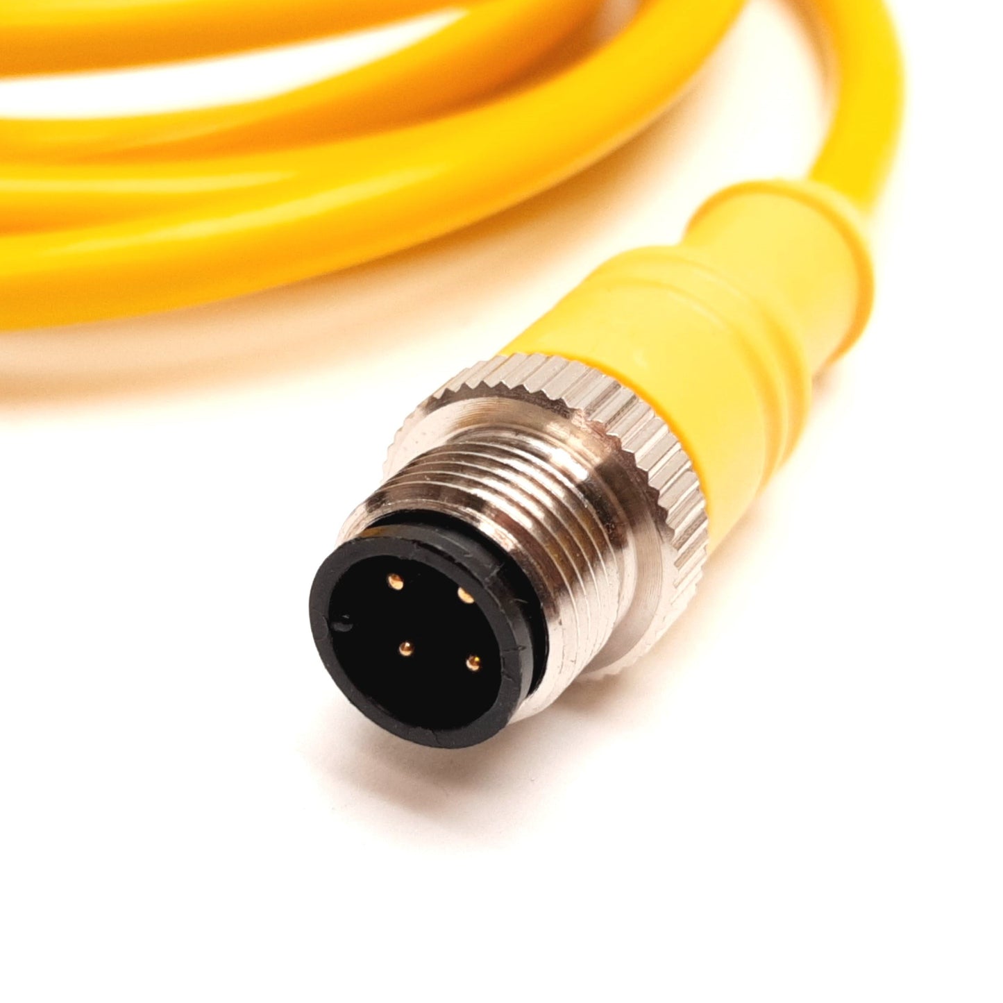 New Mencom MDC-4MFP-2M Cordset, 4-Pin M12 Male to Female, 2m Long, 300V 4A