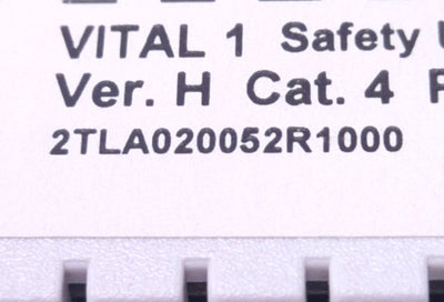 Used ABB Jokab Safety 2TLA020052R1000 Vital 1 Safety Controller 1.8A, 24v DC, 2NO