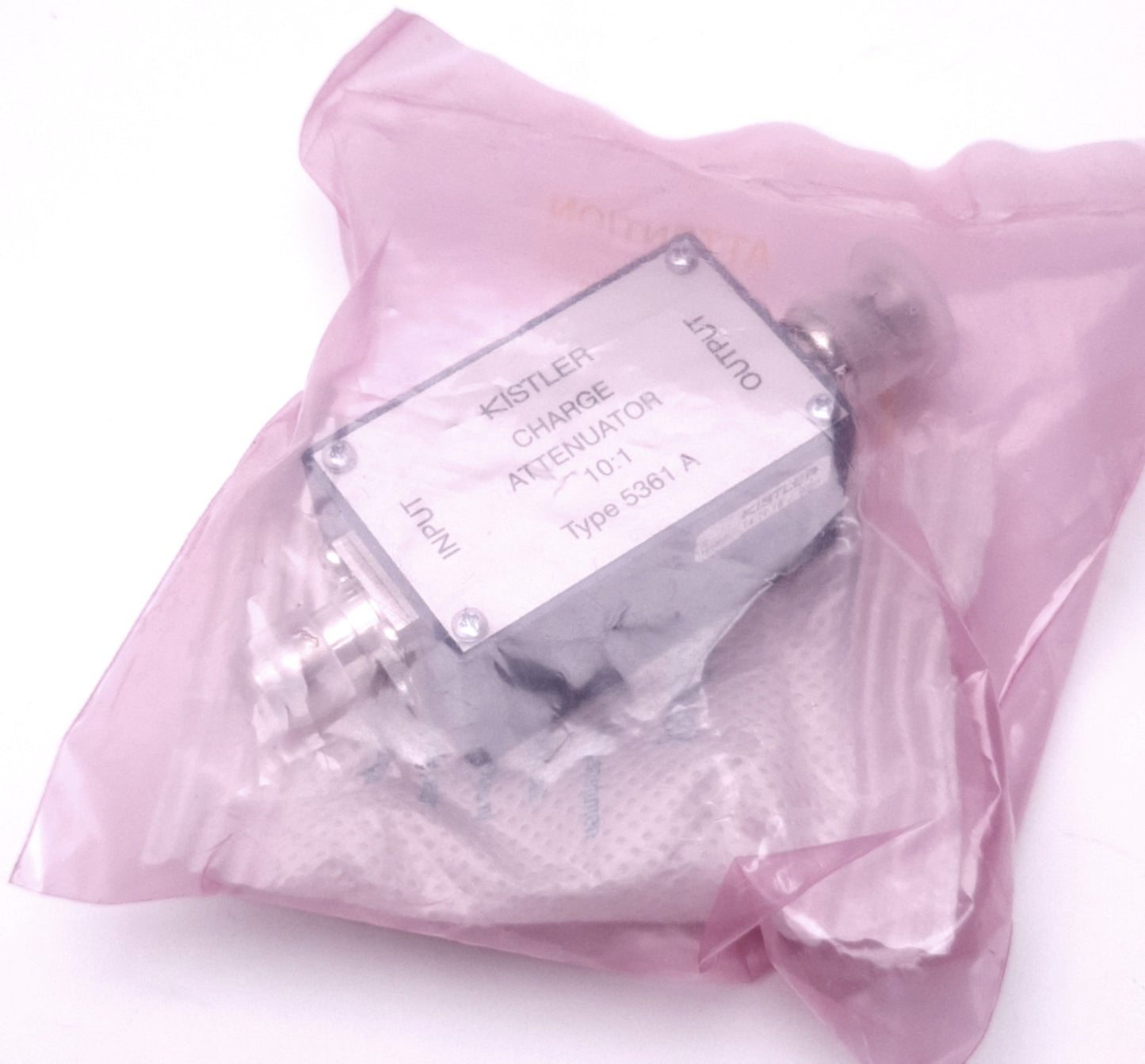New Kistler 5361A Charge Attenuator 10:1, 100 nF Parallel, BNC Positive/Negative