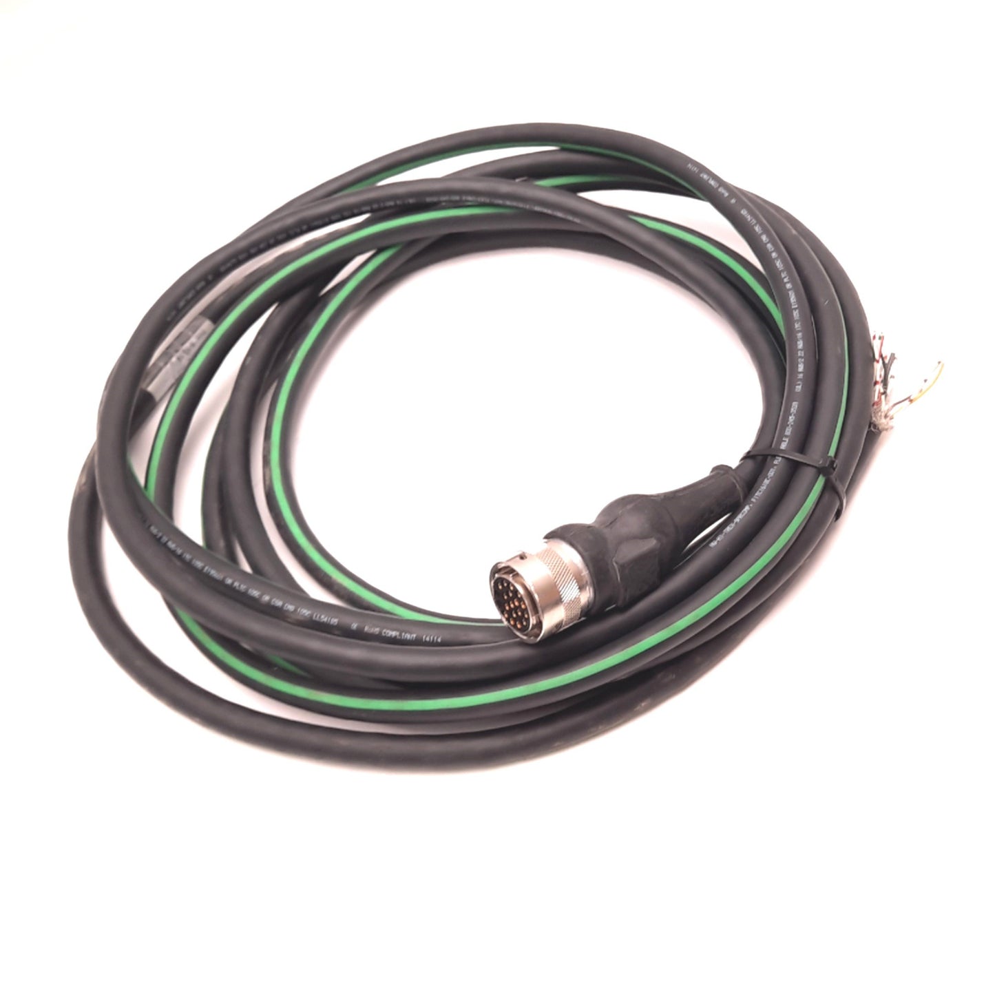 Used Flex Cable FCXXFFMP-S-M006 Servo Cable 19 Pin Female 16AWG/2, 22AWG/16, 19ft