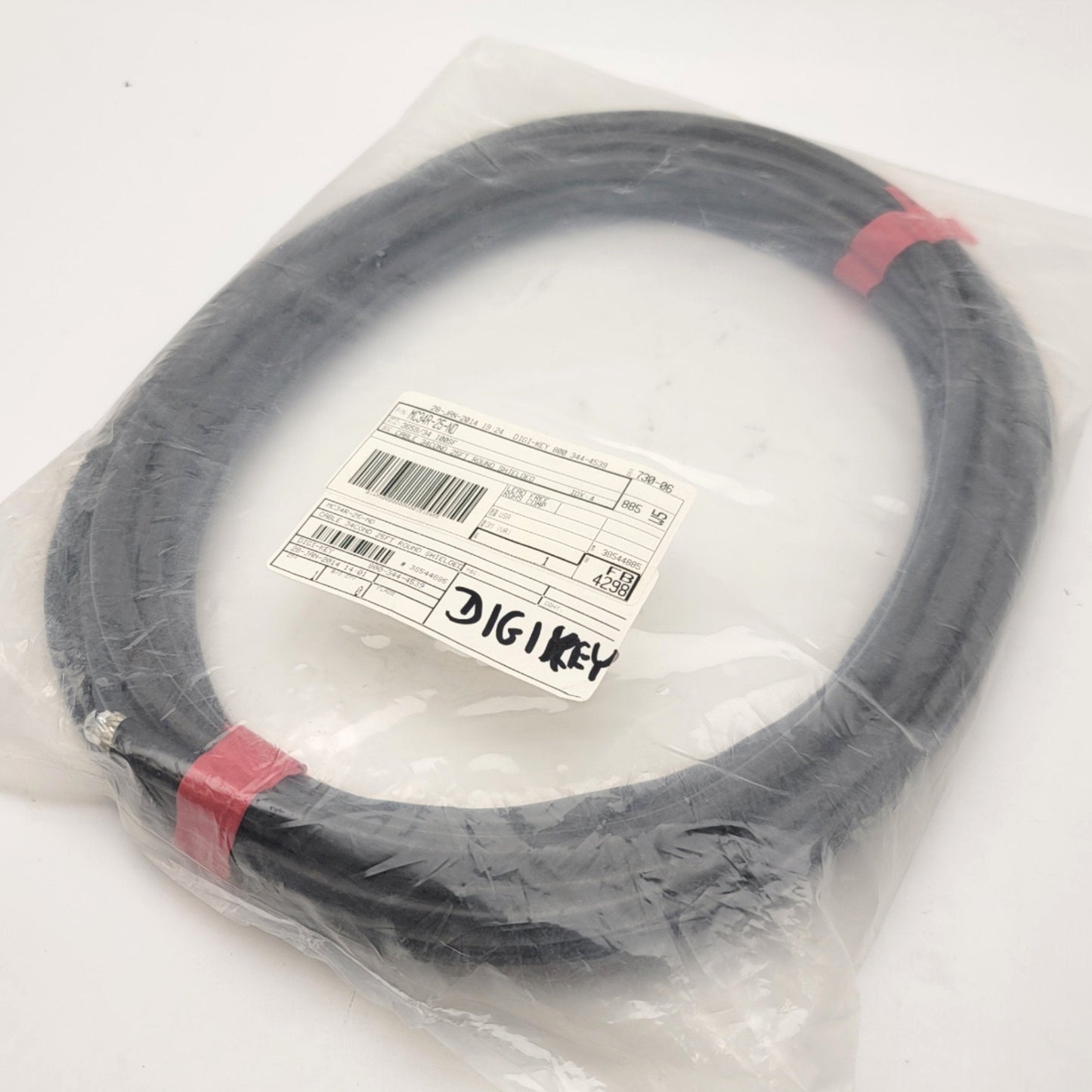 New 3M MC34R-25-ND Round Shielded/Jacketed Flat Cable, 34 Conductor, 28AWG, 25Ft