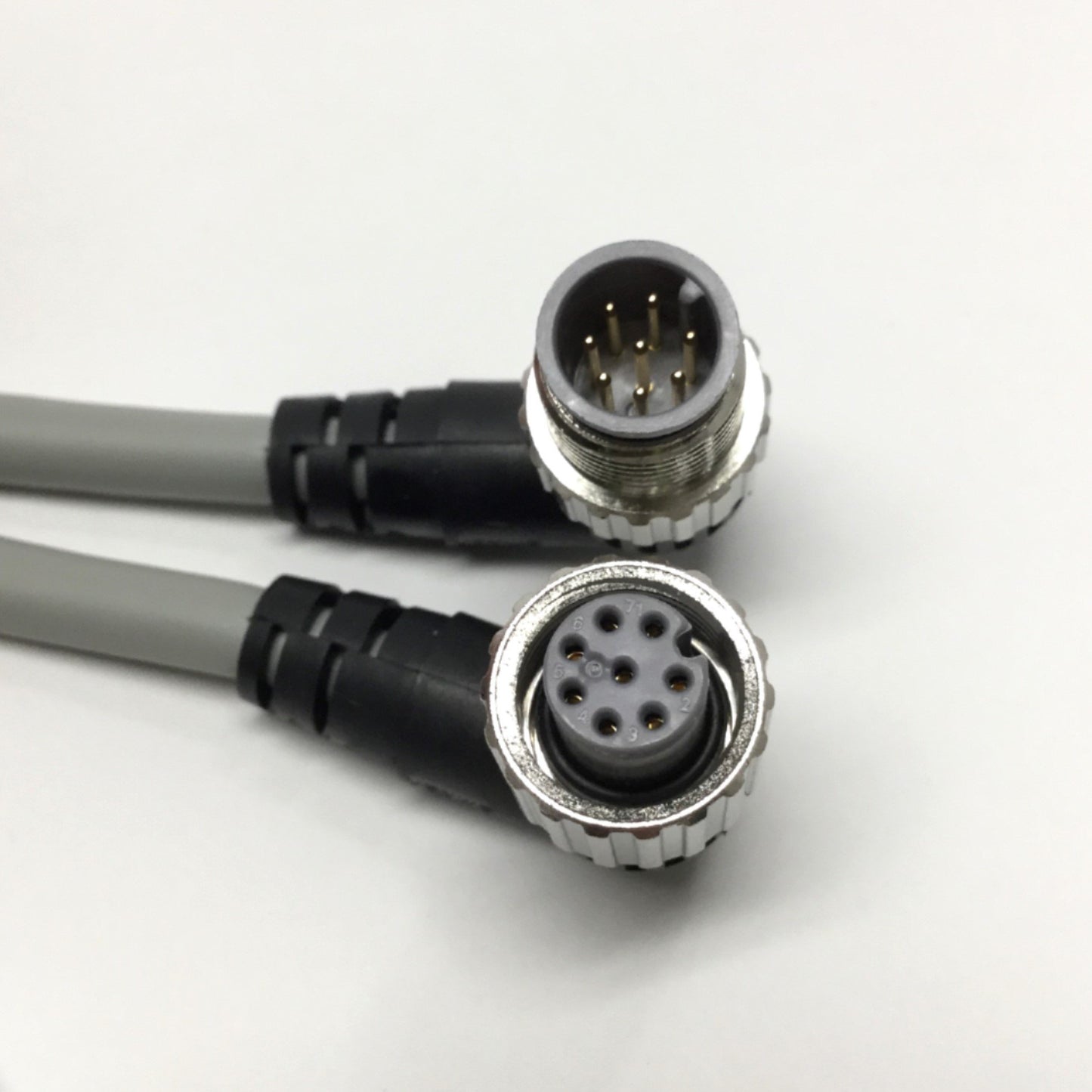 New SMC EX500-AC010-SAPA Interconnect Cable M12 8-Pin Connector, Right-Angle, 1m
