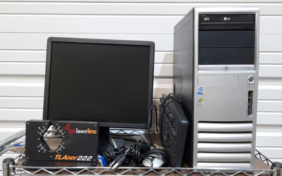 Used Laserlinc TLAser222 Laser Scan Micrometer System .003-.85" ±.0001" w/Computer