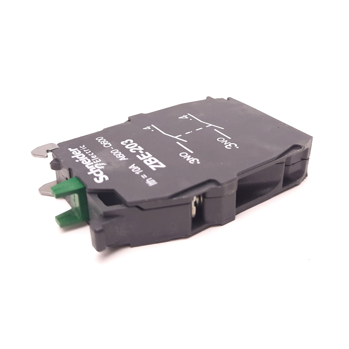 New Schneider ZBE-203 Double Contact Block DPST-2NO 2 Pole 120VAC 10A