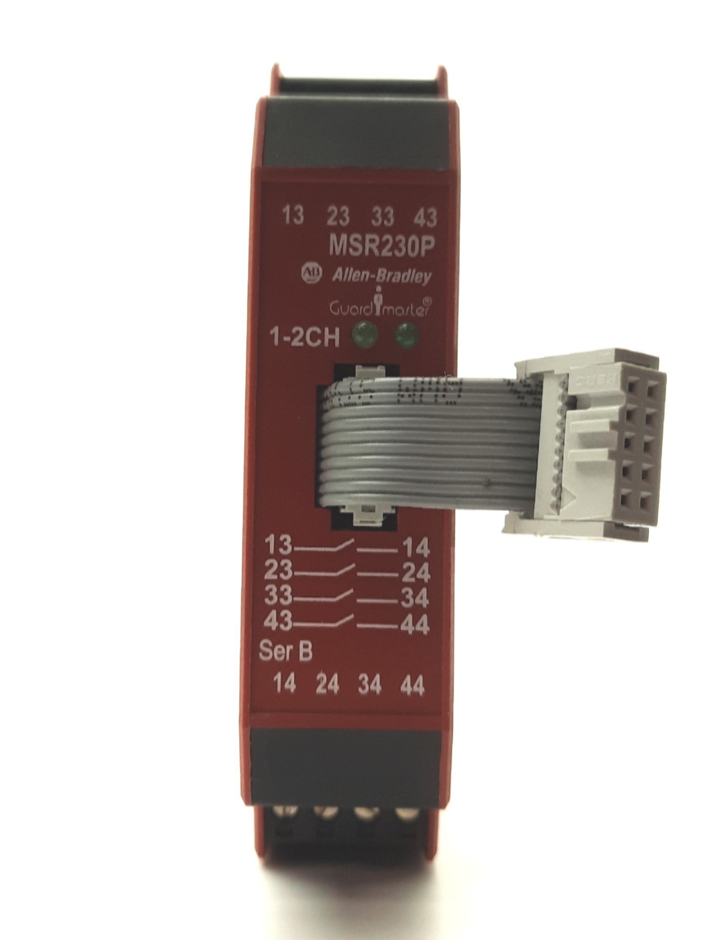 Used Allen Bradley MSR230P Guardmaster Safety Relay Expansion Module, 4x NO, 24VDC