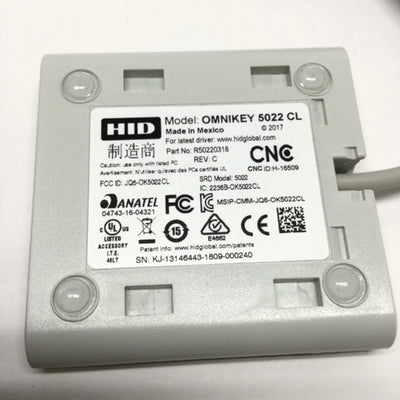 New Other HID OMNIKEY 5022 CL Contactless High Frequency Smart Card Reader, USB, 13.56MHz
