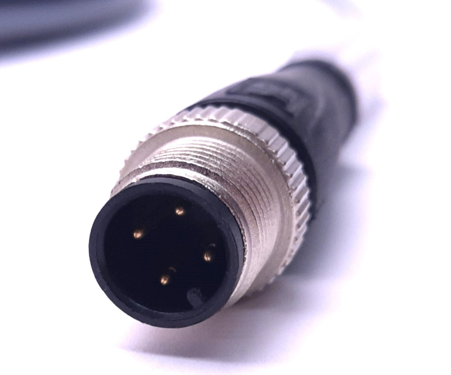 New Pepperl+Fuchs V1-W-5M-PUR-ABG-V1-G Cordset A-Coded M12 4-Pin, Angled to Straight