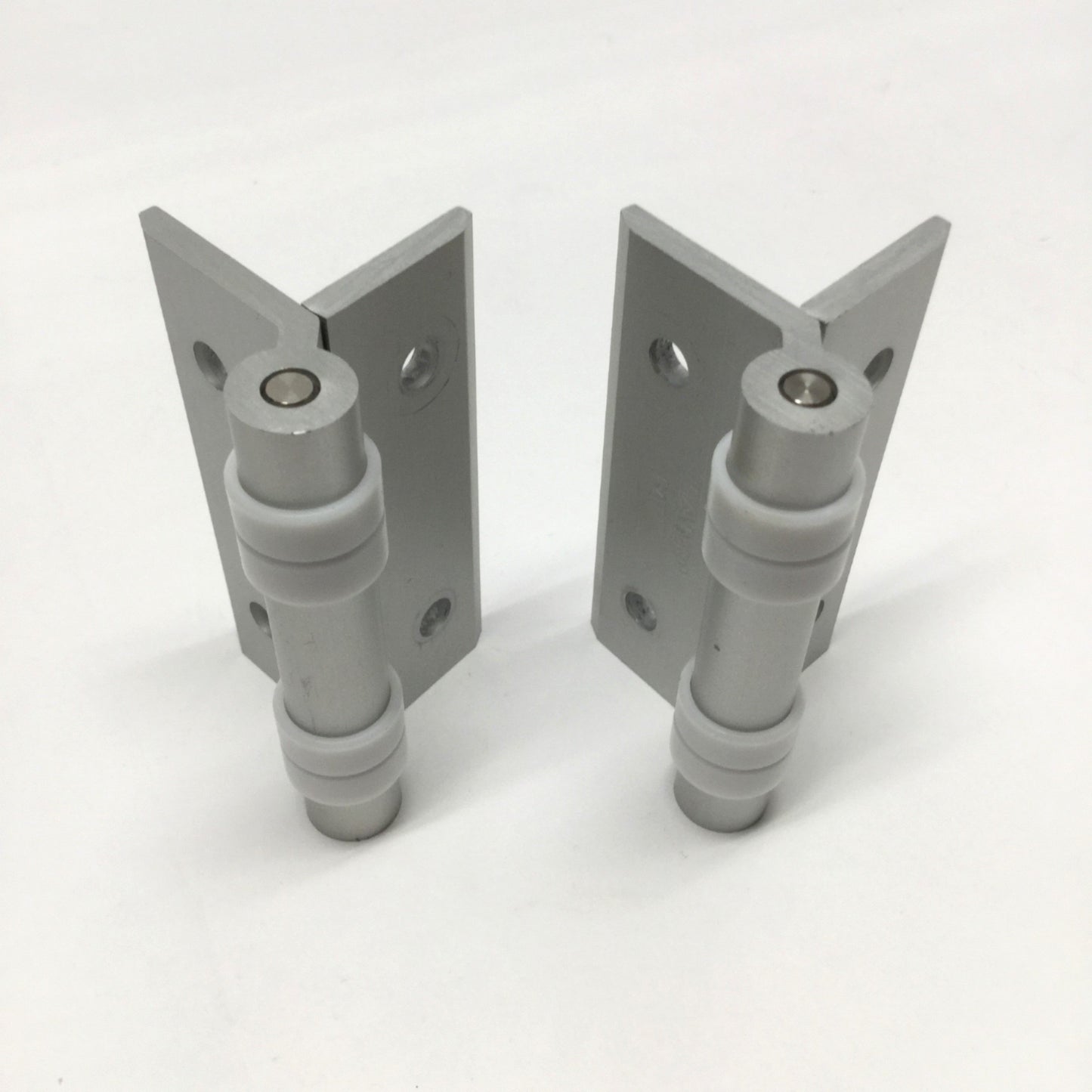 Used Lot of 2 LAMP HG-CV65 Aluminum Clean Room Door Butt Hinges, 2 Holes/Leaf 60x65mm