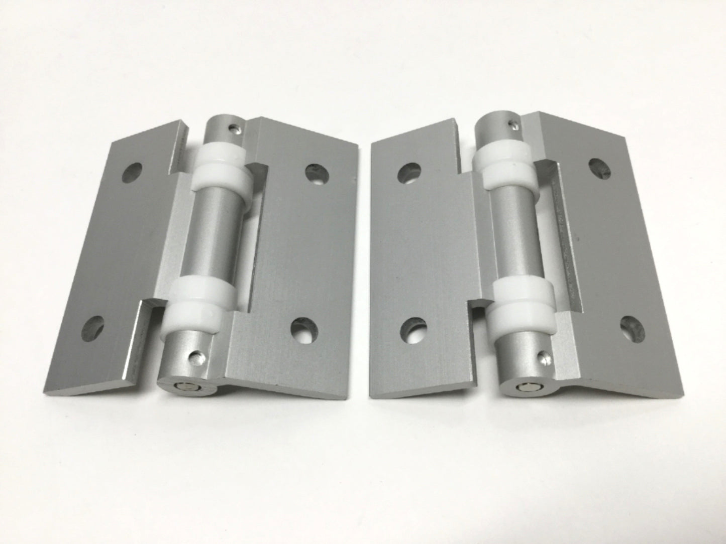 Used Lot of 2 LAMP HG-CV65 Aluminum Clean Room Door Butt Hinges, 2 Holes/Leaf 60x65mm