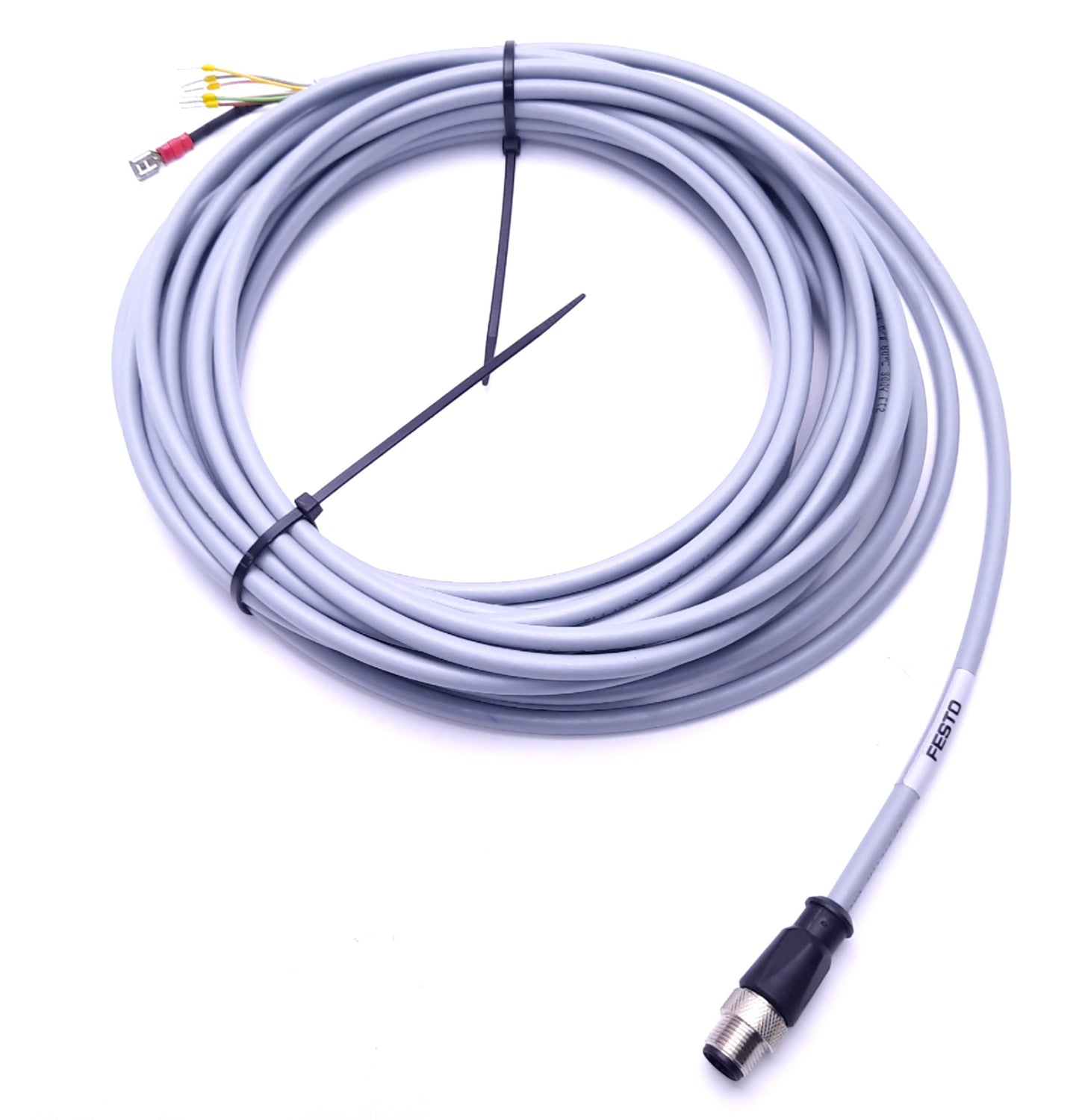 New Festo NEBM-M12G8-E-10-Q5-LE6 Motor Cable M12 8-Pin A-Code To Leads, 10m, 1449604