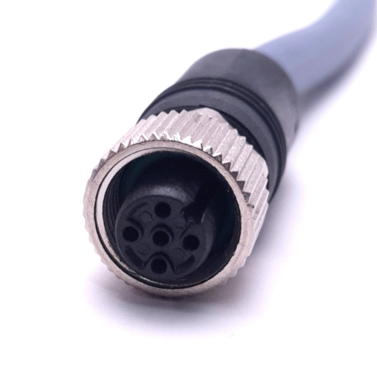 Used Burkert 772402 Bus Cable Extension M12 5-Pin Male to Female, 0.2M Length