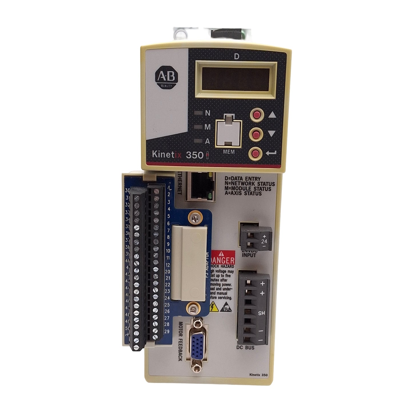 Used Allen Bradley 2097-V31PR0-LM Ser A Kinetix 350 Indexing Servo Motor Drive 240VAC