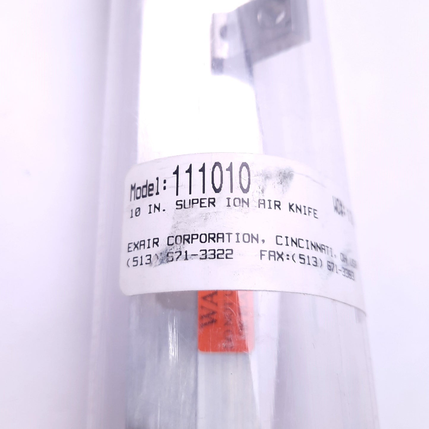 New EXAIR 111010 Super Ion Air Knife Ionizing Bar 10" Length, 4" (102mm) Range