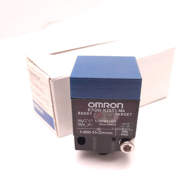 New Omron E2QW-N25T1-M4 Proximity Sensor Switch 20-150VDC/VAC 25mm Range 3 Pin Male