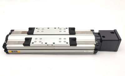 Used Parker 404100XRMPD3 Linear Stage Actuator Travel: 100mm, Lead: 10mm, NEMA 17