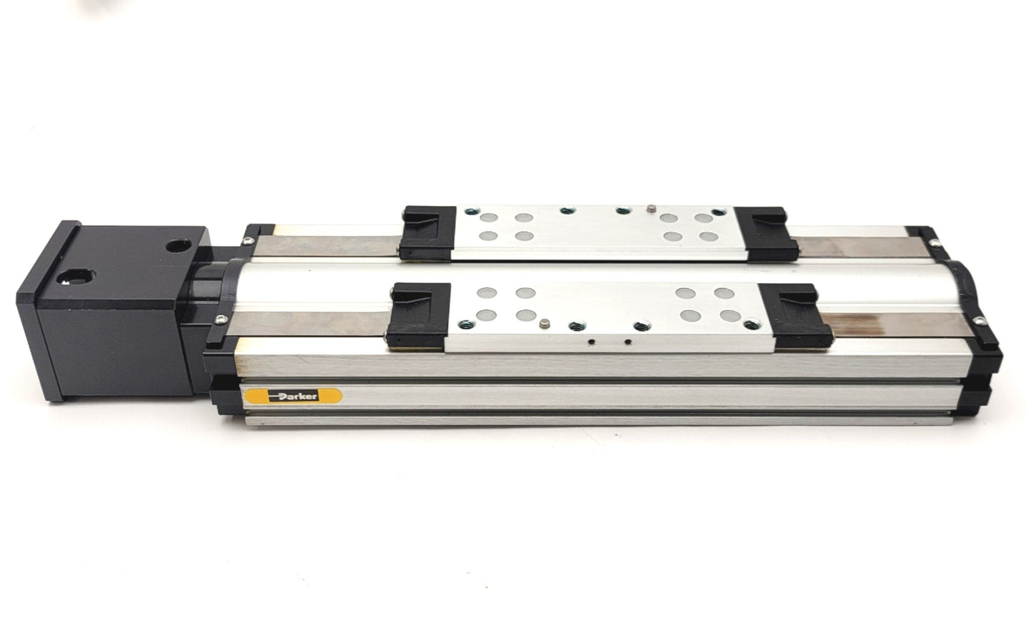 Used Parker 404100XRMPD3 Linear Stage Actuator Travel: 100mm, Lead: 10mm, NEMA 17