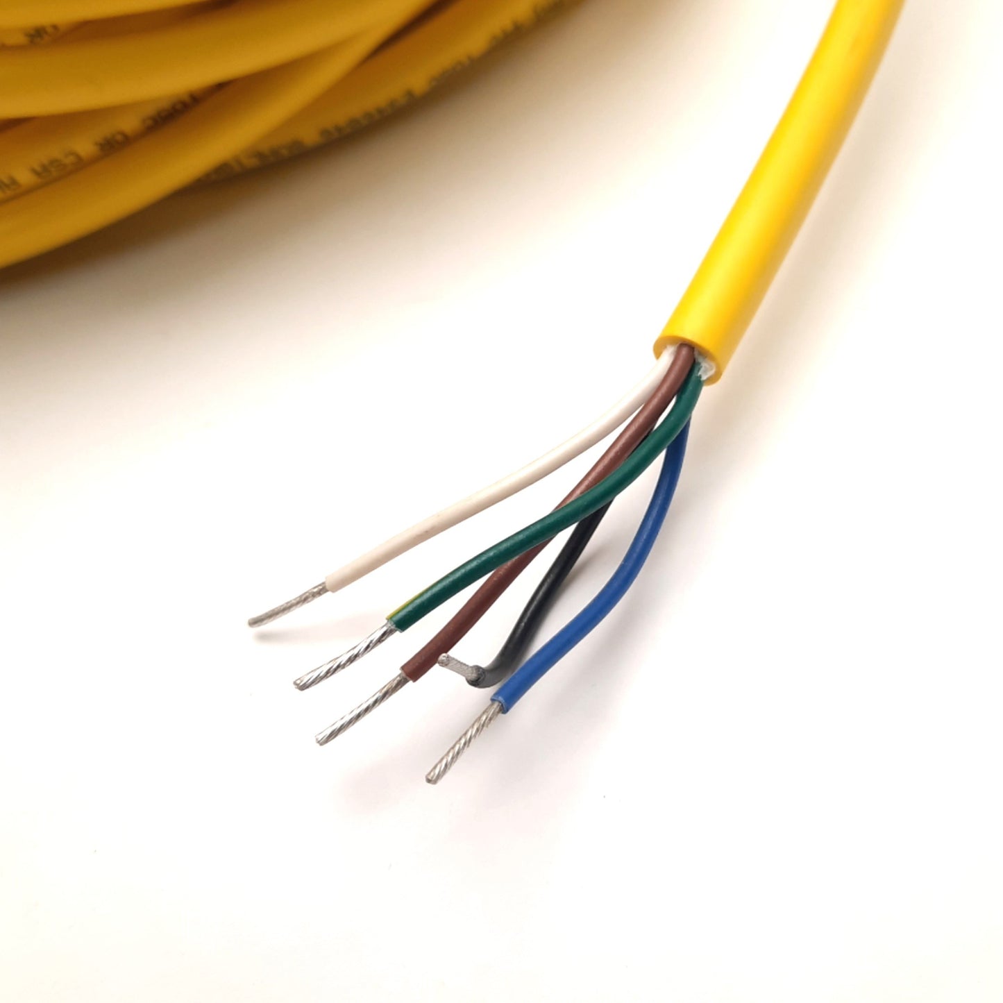 New Turck WKM 50-20M Cordset 7/8" MiniFast 5-Pin 90 Deg Female to Leads, 20m Length