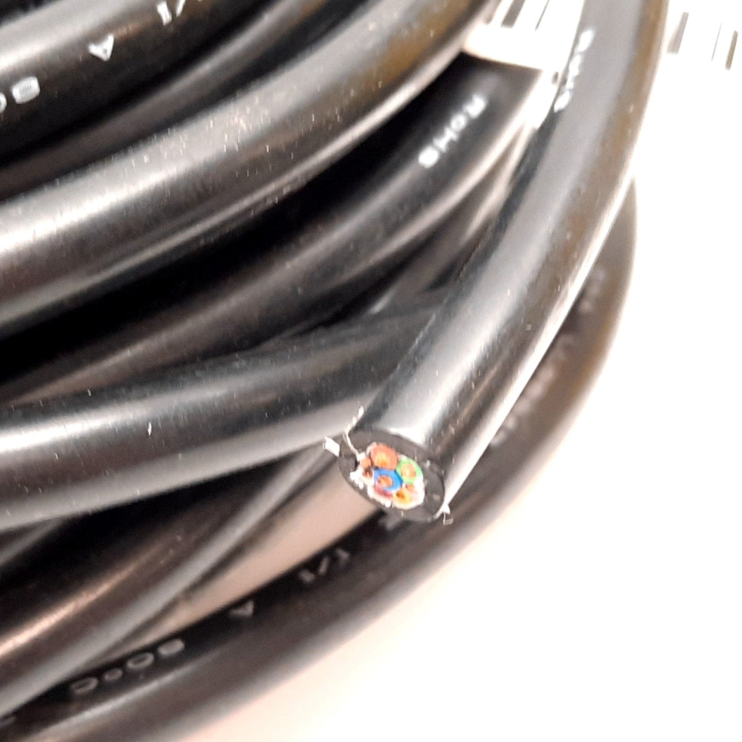 Used Omron MS4800-CBLRX Safety Light Curtain Receiver Cable, 8-Pin Female, ~18m