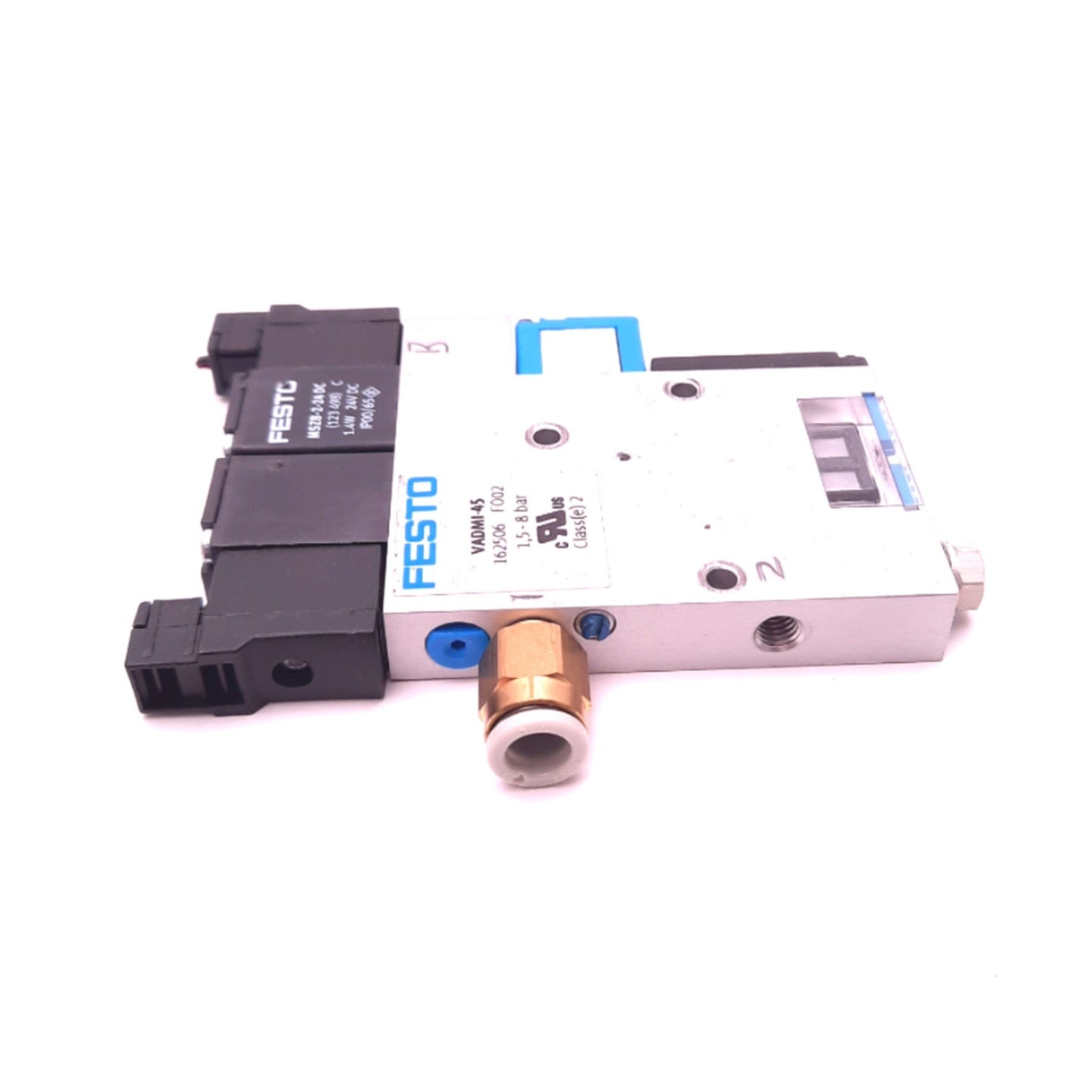 Used Festo VADMI-45 Vacuum Pump 26VDC, NPN, 40 Micron, 116 PSI, 0.45mm