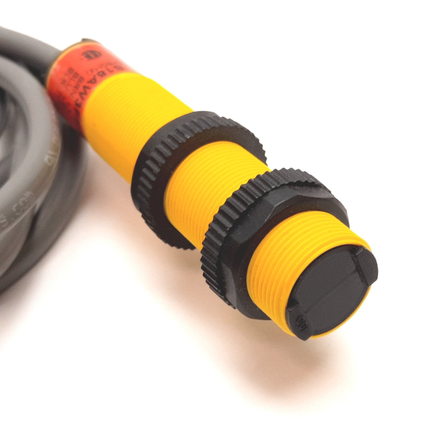 Used Banner S18AW3FF100 Photoelectric Sensor, 100mm, 20-250VAC, SPST, 1.5m Cable