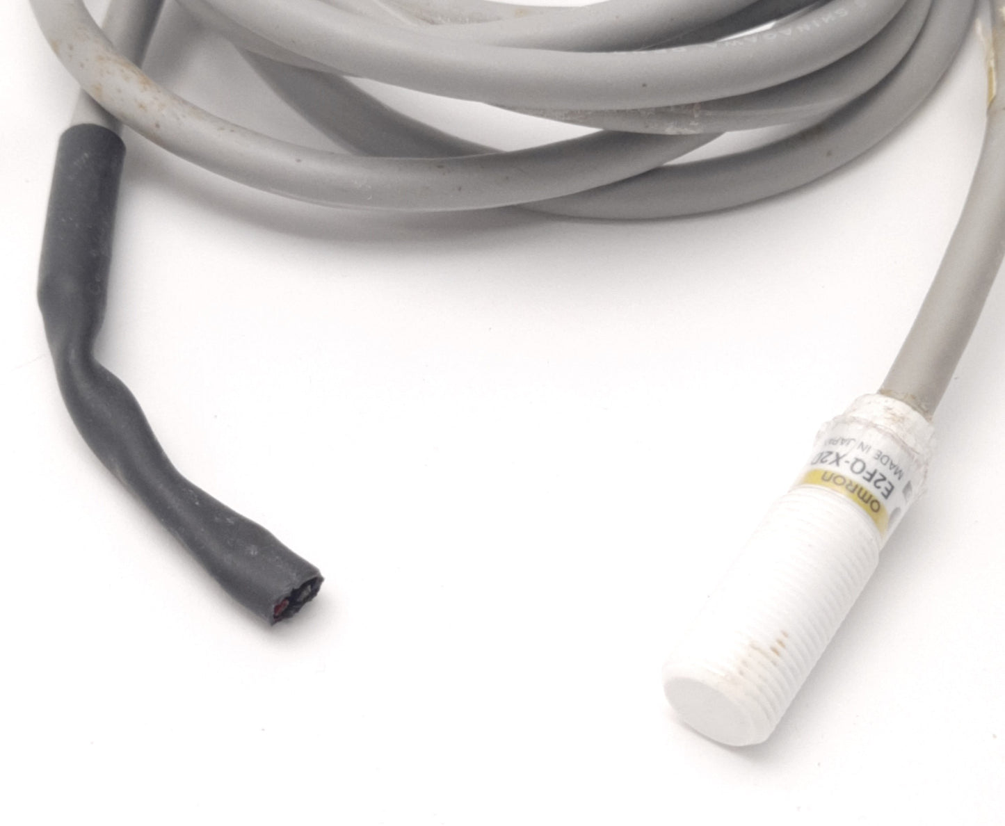 Used Omron E2FQ-X2D1 Chem-Resistant Proximity Switch 12-24v DC, 2mm Range M12 Barrel