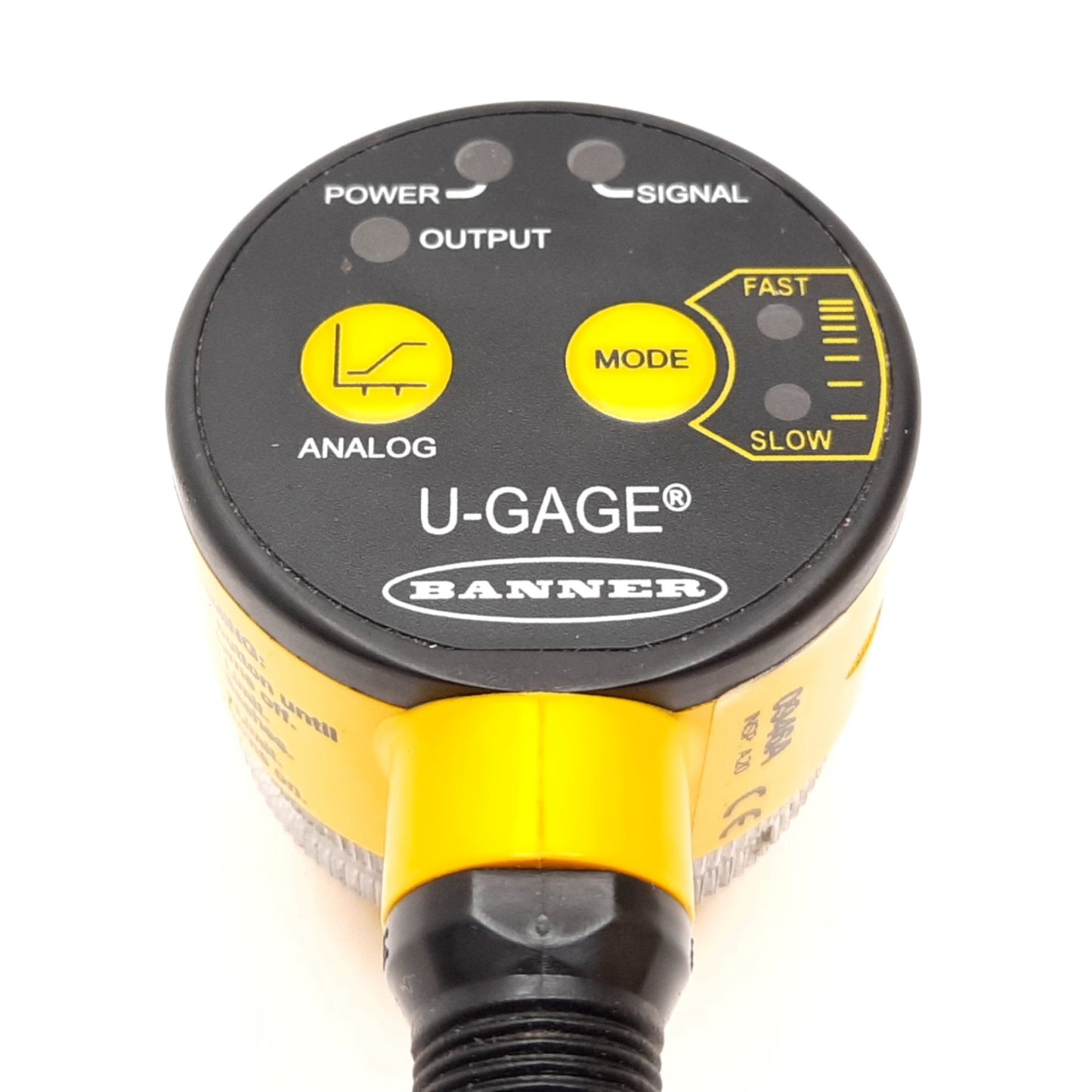 Used Banner T30UXUAQ8 Ultrasonic Sensor, 100mm to 1m, 12-30VDC, Analog Out 0-10VDC